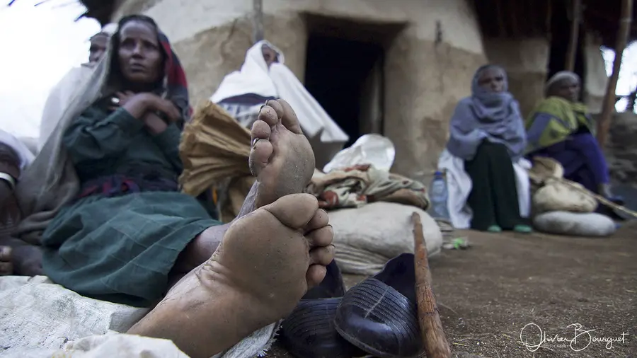 Marcher pour Genna : religion, églises, Lalibela, portraits, pèlerins, photo 5 d’Olivier Bourguet