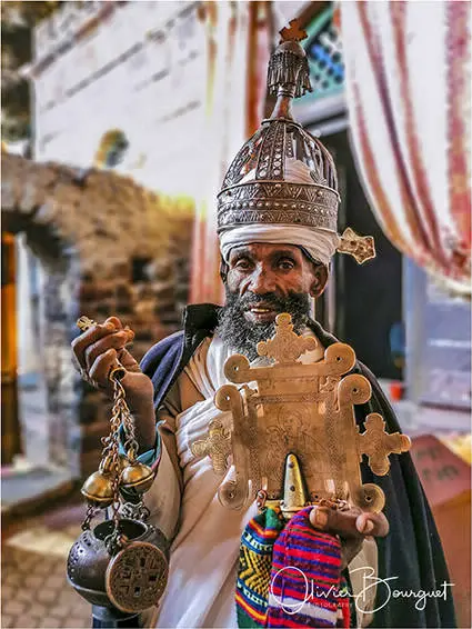 Éthiopie : éthiopie nord, lalibela, religion, fêtes religieuses, photos prises au smartphone, portraits, photo 79 d’Olivier Bourguet