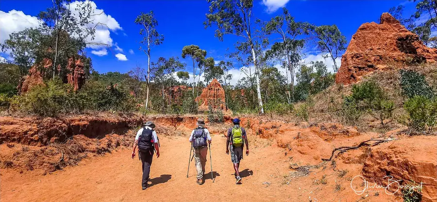 Éthiopie sud, voyage trek : éthiopie sud, konso, trekkeurs, photo au smartphone, photo 21 d’Olivier Bourguet