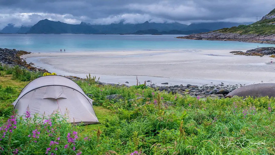 Scandinavie : norvège, paysages, îles Lofoten, paysages, camping, photo 62 d’Olivier Bourguet