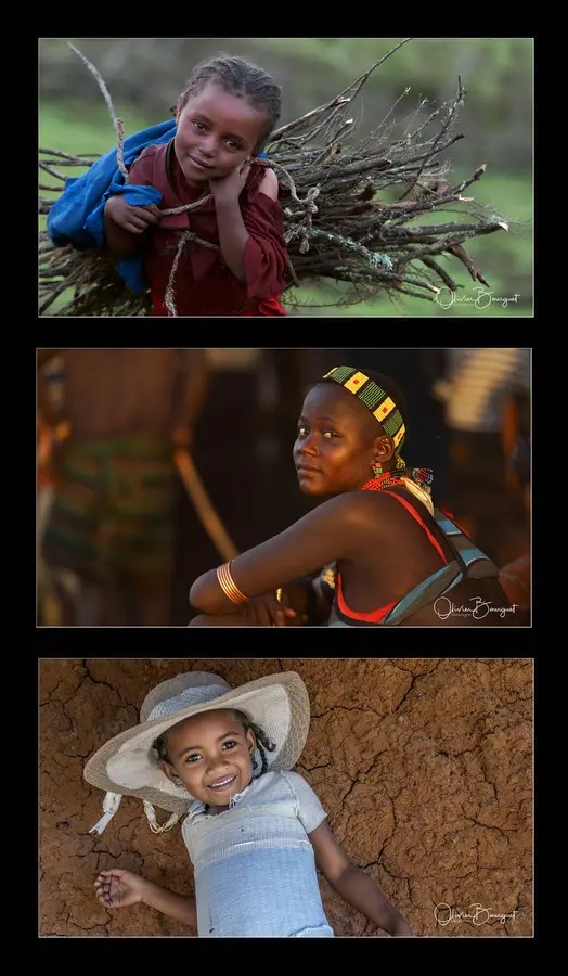 Exemples de diptyques, triptyques… : triptyque enfants, photo 6 d’Olivier Bourguet